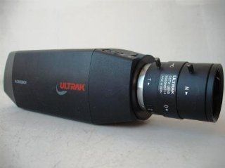 Ultrak KC552BCN CCTV Color Used Surveillance Security Camera With 3.5 8mm Vari Focal Manual Iris Lens, 1/3 inch Sony CCD Sensor, Requires 24 VAC power, Customizable Dip Switch Settings Back Light Compensation, AWB, Shutter  Bullet Cameras  Camera & P