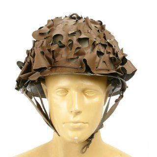 French M53 Paratrooper Airborne Helmet with Camouflage Net 