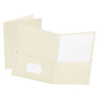 Oxford® Twin Pocket Folder, Embossed Leather