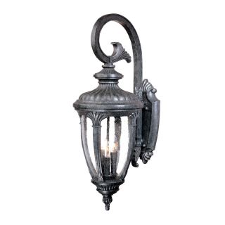 Monte Carlo Collection Wall mount 3 light Outdoor Stone Light Fixture With Line Switch
