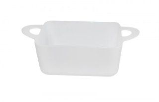 Restaurantware Rectangular Cocotte 100 Count box, White Cookware Kitchen & Dining