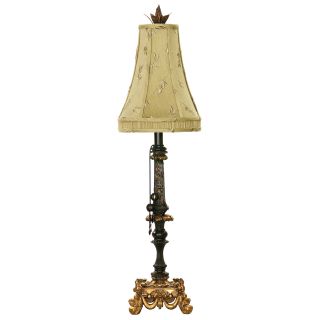 Dimond Lighting Led 1 light Indoor Table Lamp In Black And Gold Leaf Finish