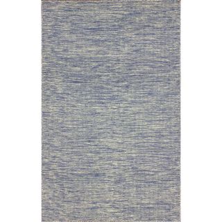 Nuloom Flatweave Wool Contempoary Tweeded Blue Rug (4 X 6)