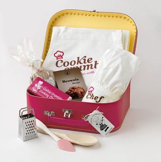 chocolate brownie  making box by cookie crumbles