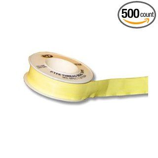 Argco PTFE Teflon Adhesive Tape, 555 Degree F Performance Temperature, 260" Length x 1/2" Width, Yellow (Pack of 500 Rolls) High Temperature Teflon Tape