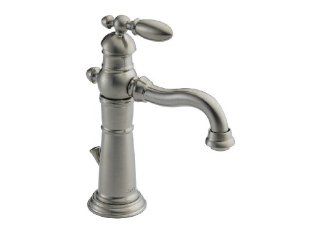 Delta Victorian 555 SS Single Handle Centerset Lavatory Faucet, Stainless   Touch On Bathroom Sink Faucets  