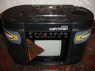 Sony Mega Watchman Fd 555 4.5 B&w Tv Electronics