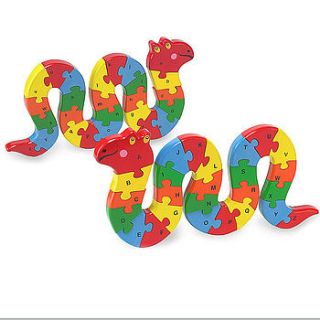 alphabet snake jigsaw puzzle by edition design shop