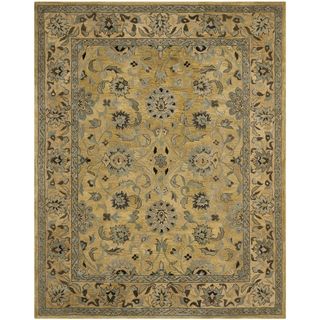 Safavieh Hand made Anatolia Golden Pear/ Smoke Wool Rug (8 X 10)