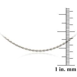 Mondevio Sterling Silver 24 inch Twisted Rope Chain Necklace Mondevio Sterling Silver Necklaces