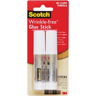 Scotch Wrinkle free Clear Glue Stick (pack Of 2)