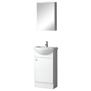 Dreamline Dreamline 18 inch White Floor Standing Modern Bathroom Vanity Set White Size Single Vanities