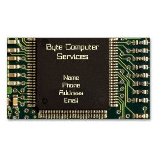Large Chip and Motherboard Macro Business Cards