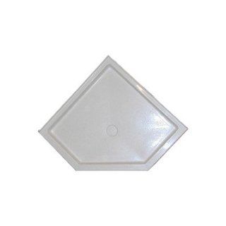 Neo Angle Shower Base Finish Biscuit, Size 42" W x 42" D    