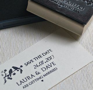 save the date stamp by beautiful day
