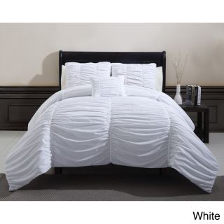 Victoria Classsics Madeira 4 piece Comforter Set White Size King