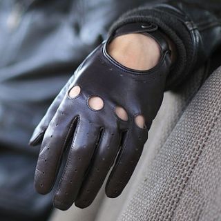 cooper men's classic leather driving gloves by southcombe gloves