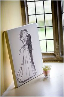 bespoke wedding canvas by rebekah daley