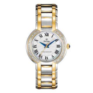 Ladies Bulova Fairlawn Precisionist Diamond Accent Two Tone Watch
