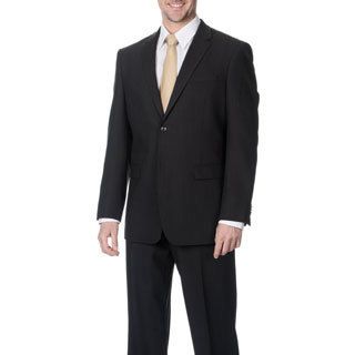 Pronto Mens Wool Max Charcoal Wool Blend 2 piece Suit