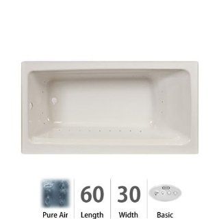 Jacuzzi ROS6030ALR2XXW White Rossi 60" x 30" Skirted Left Hand Drain Comfort Pure Air Bath Tub   Recessed Bathtubs  