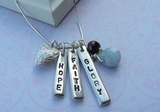 personalised word necklace by suzy q