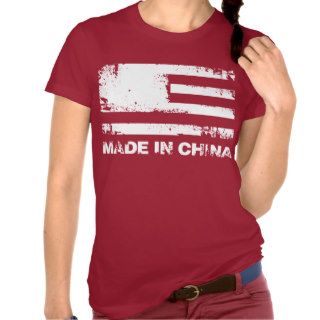 America Made in China   White Tshirts