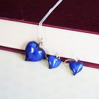 blue heart jewellery by cairn wood design