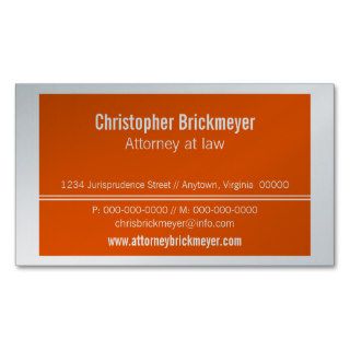 Executive Professional Business Card, Orange