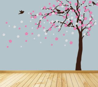 summer blossom tree wall stickers by parkins interiors