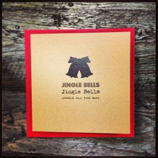 jingle bells vintage christmas card by made with love designs ltd