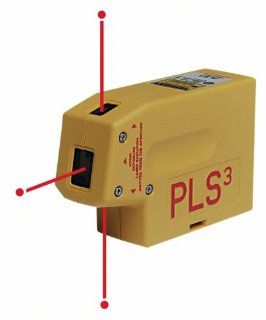 PLS Laser PLS 60523 PLS3 Laser Level Tool, Yellow   Line Lasers  