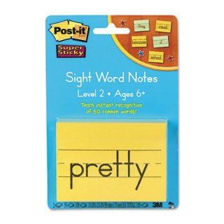 Post it Super Sticky Education Notes   Sight Word (562 SWN)  Sticky Note Pads 