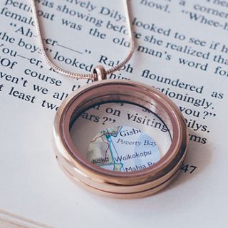 rose gold memories locket by milly's cottage