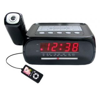 SuperSonic SC 371 Digital Projection Alarm Clock w/AM/FM Radio —