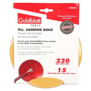 GOLDBLATT 15 Pack 220 Grit 9 in W x 9 in L Drywall Sandpaper