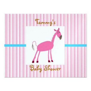 Newborn Baby Invitation Card (with Horse)