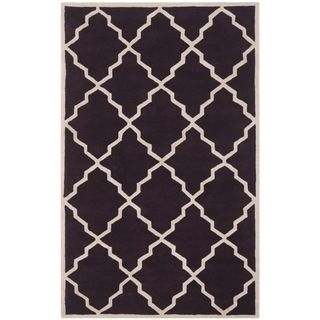 Safavieh Handmade Moroccan Chatham Dark Purple Wool Rug (6 X 9)