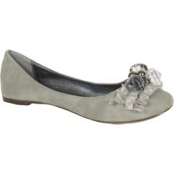 Women's Luichiny Candy Kisses Grey Leather Luichiny Flats