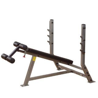 Body Solid SDB351G ProClub Line Olympic Decline Bench  Olympic Weight Benches  Sports & Outdoors