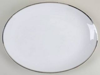 Fukagawa Platinum 16 Oval Serving Platter, Fine China Dinnerware   Arita, Plati