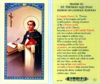Prayer to St. Thomas Aquinas Holy Card (800 568)   10 pack   Home Decor Products