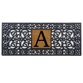 Rubber Monogrammed Doormat (17x41)