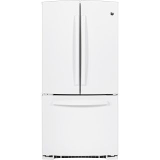 GE 22.1 cu ft French Door Refrigerator with Single Ice Maker (White) ENERGY STAR