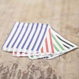 coloured striped candy bags by sophia victoria joy etc