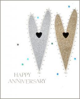 glittering anniversary card by eggbert & daisy