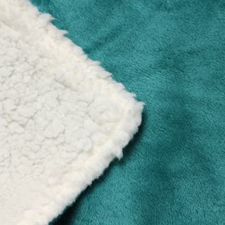 Bright Solids Sherpa Decorative Throw Blanket