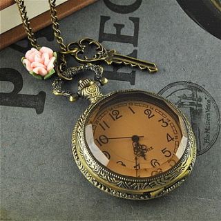 vintage style pocket watch necklace by penny masquerade