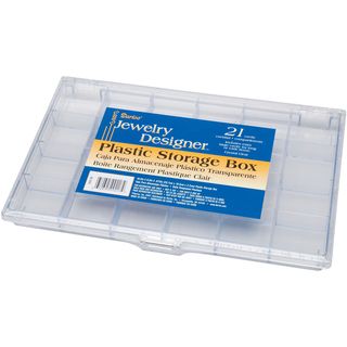 Plastic Storage Box 10.5x6.5x.875 21 Compartment