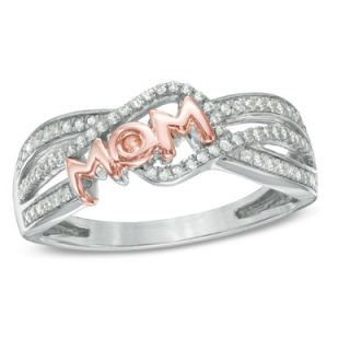 CT. T.W. Diamond MOM Ring in Sterling Silver   Size 7   Zales